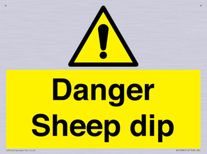 Danger Sheep dip